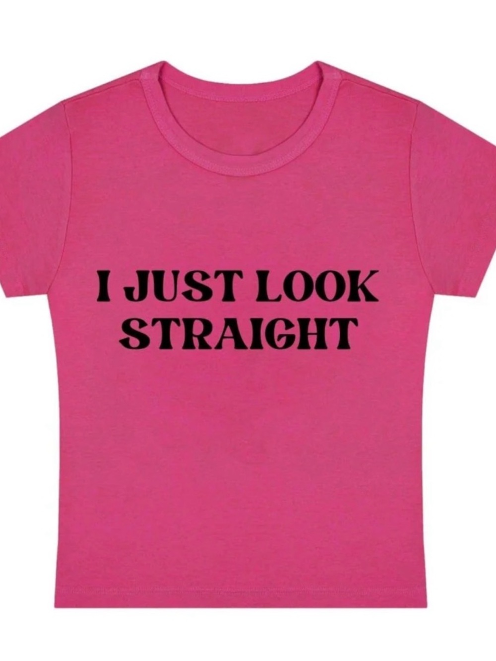 Cherry Kitten Hot Pink Baby Tee